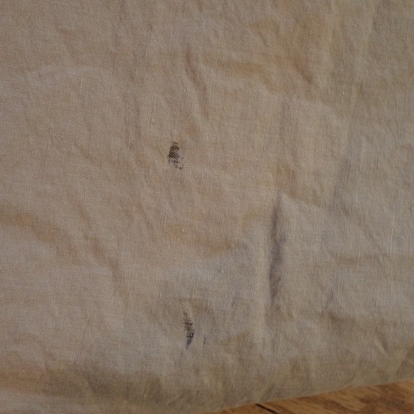 Christmas Holly Embroidered Linen Tablecloth Decorations Cottage Granny Core - Picture 13 of 13